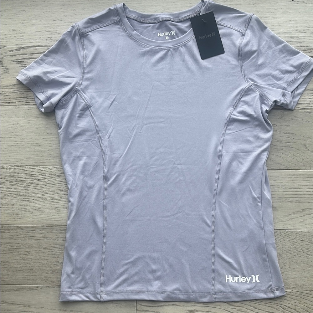 Hurley Short Sleeve T-Shirt Light Purple Size Small New